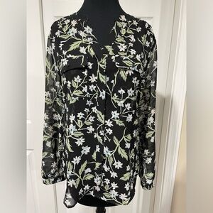 LOFT Outlet floral blouse, size Small